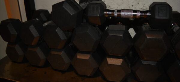 Pre Owned Rogue Rubber Hex Dumbbell (Pair)