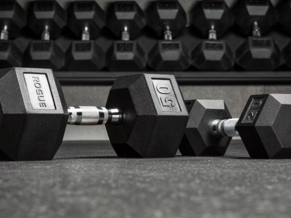 Rogue Rubber Hex Dumbbell (Pair)